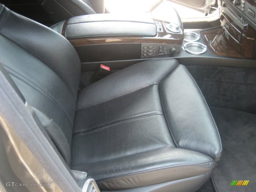 2003 7 Series 745Li Sedan - Sterling Grey Metallic / Black/Black photo #21