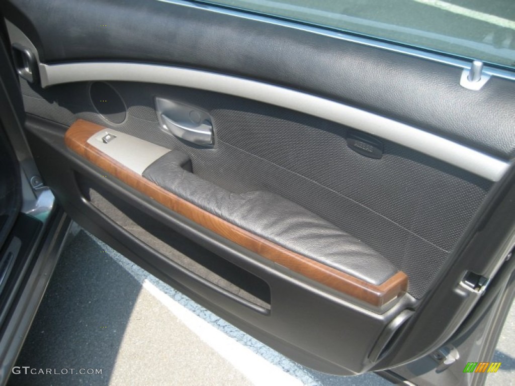 2003 7 Series 745Li Sedan - Sterling Grey Metallic / Black/Black photo #31