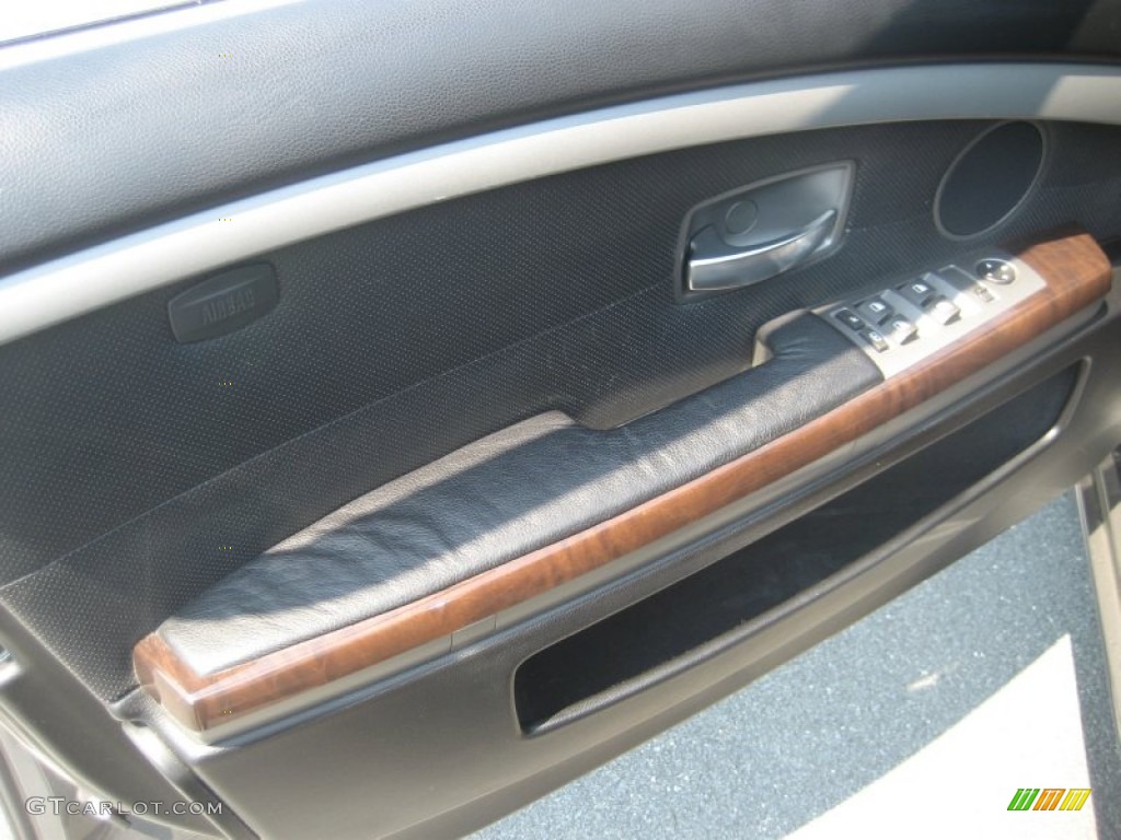 2003 7 Series 745Li Sedan - Sterling Grey Metallic / Black/Black photo #33