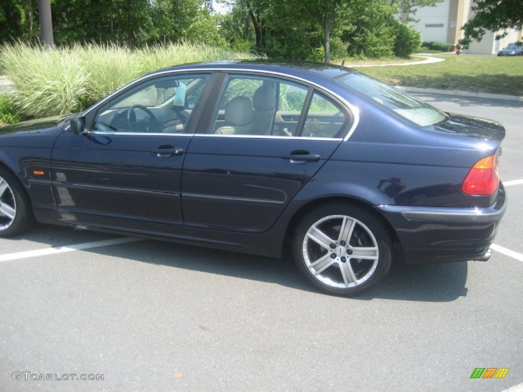 2000 3 Series 328i Sedan - Orient Blue Metallic / Sand photo #13