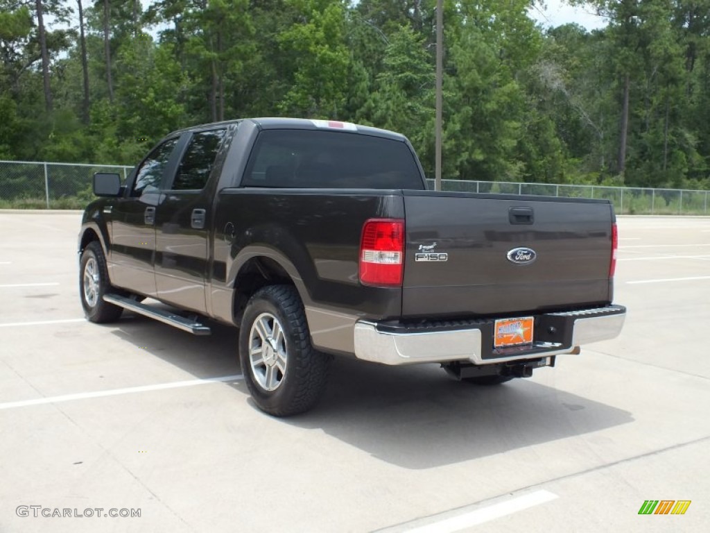 2006 F150 XLT SuperCrew - Dark Shadow Grey Metallic / Tan photo #7