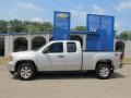 2010 Pure Silver Metallic GMC Sierra 1500 SLE Extended Cab 4x4  photo #2