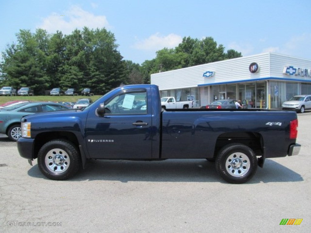 2009 Silverado 1500 Regular Cab 4x4 - Imperial Blue Metallic / Dark Titanium photo #2