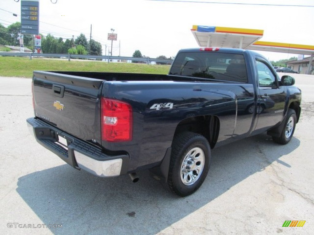 2009 Silverado 1500 Regular Cab 4x4 - Imperial Blue Metallic / Dark Titanium photo #10