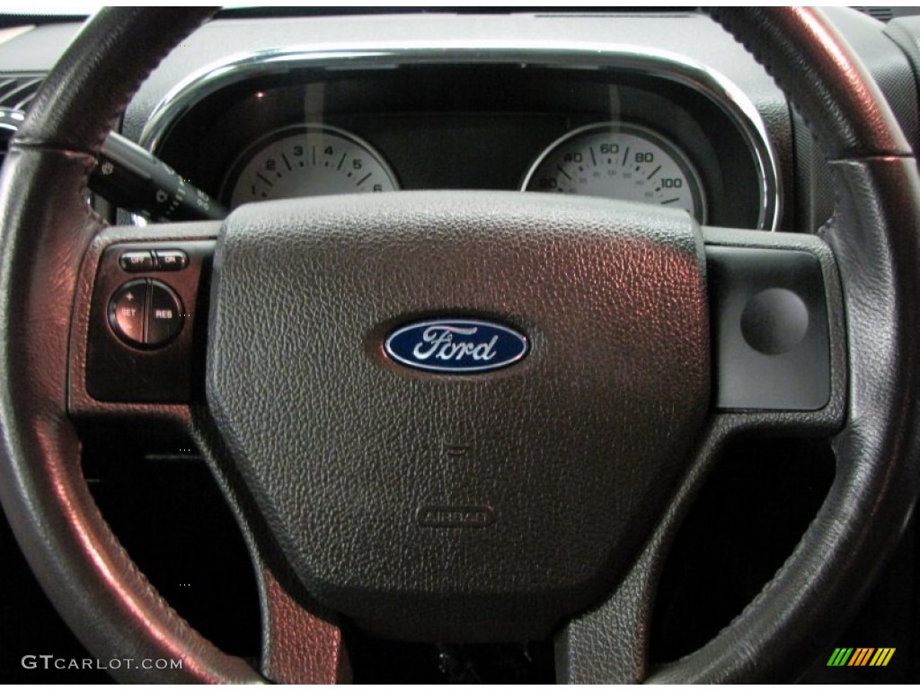 2007 Ford Explorer Sport Trac Limited 4x4 Dark Charcoal/Camel Steering Wheel Photo #67347812