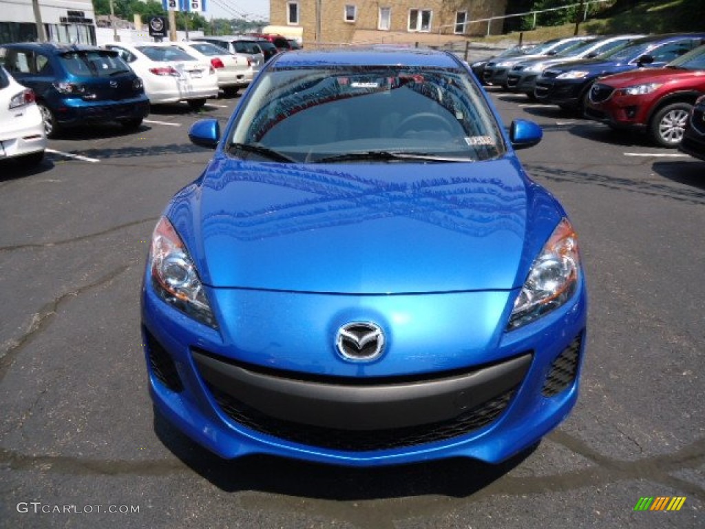 2012 MAZDA3 i Touring 4 Door - Sky Blue Mica / Black photo #8