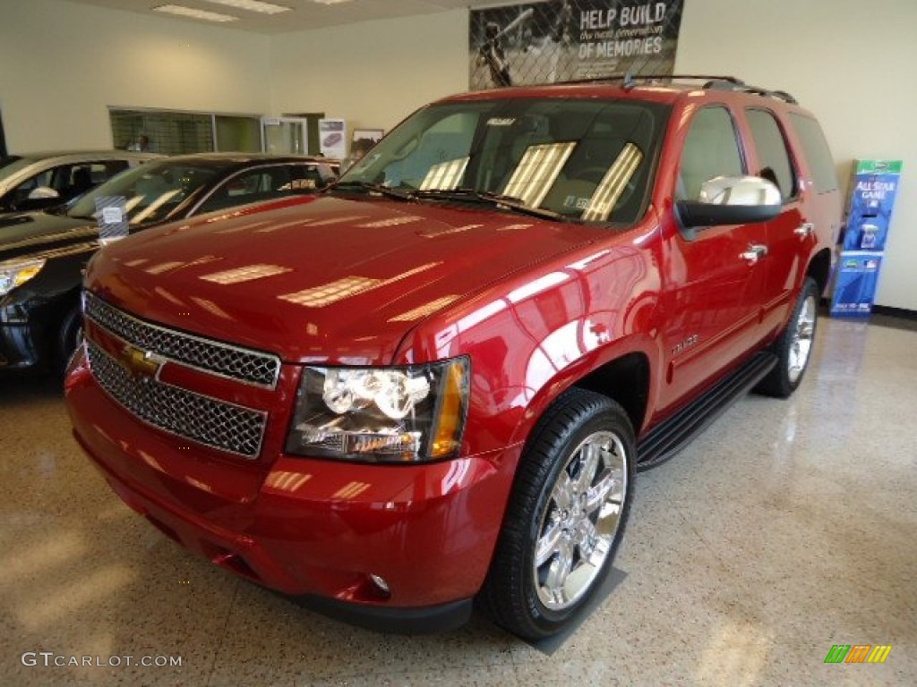 2012 Tahoe LT 4x4 - Crystal Red Tintcoat / Light Cashmere/Dark Cashmere photo #1