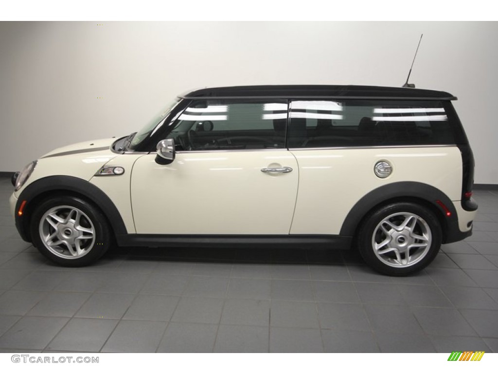 2009 Cooper S Clubman - Pepper White / Punch Carbon Black Leather photo #2