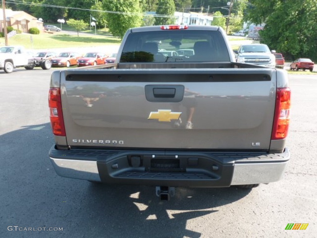 2012 Silverado 1500 LS Extended Cab 4x4 - Mocha Steel Metallic / Dark Titanium photo #6