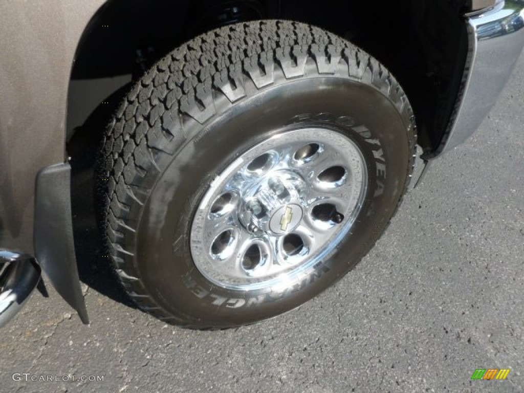 2012 Silverado 1500 LS Extended Cab 4x4 - Mocha Steel Metallic / Dark Titanium photo #9