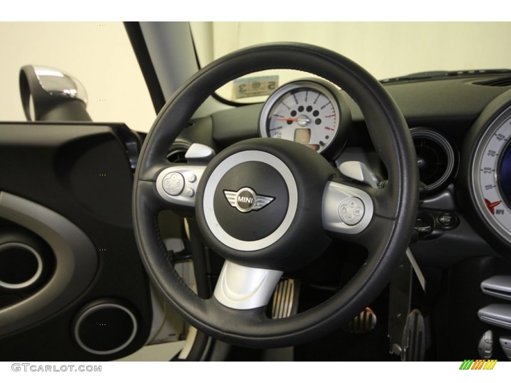 2009 Cooper S Clubman - Pepper White / Punch Carbon Black Leather photo #27