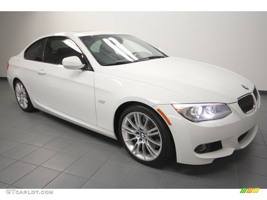 2011 3 Series 335i Coupe - Alpine White / Black photo #1