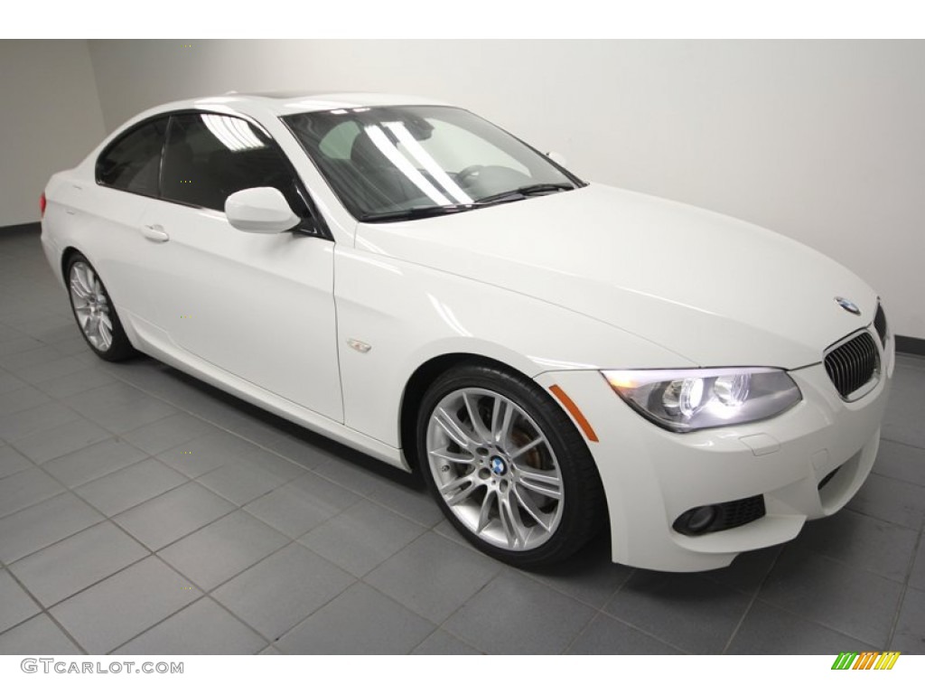 2011 3 Series 335i Coupe - Alpine White / Black photo #8