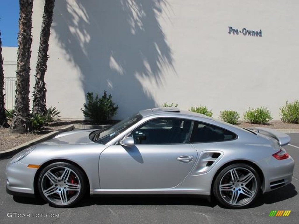 Arctic Silver Metallic 2007 Porsche 911 Turbo Coupe Exterior Photo #67351805