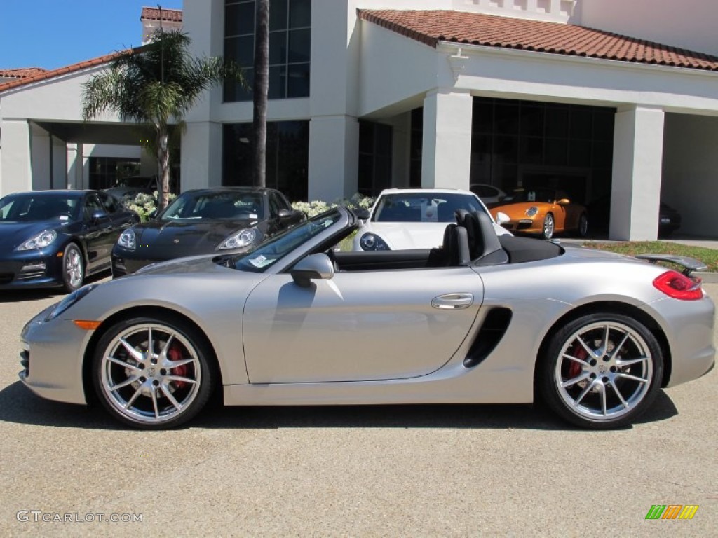 Platinum Silver Metallic 2013 Porsche Boxster S Exterior Photo #67352261