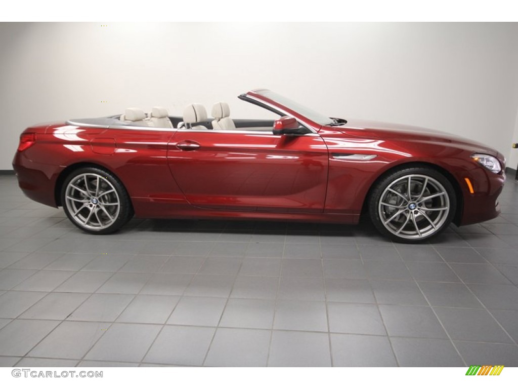 Vermillion Red Metallic 2012 BMW 6 Series 650i Convertible Exterior Photo #67352490