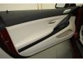 Ivory White Nappa Leather Door Panel Photo for 2012 BMW 6 Series #67352555