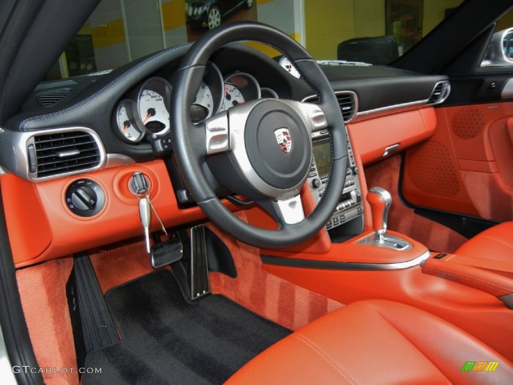 2007 Porsche 911 Turbo Coupe Terracotta Dashboard Photo #67352905