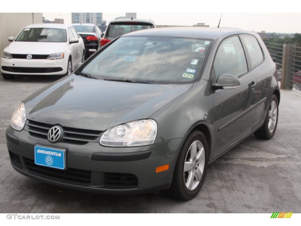 2008 Rabbit 2 Door - Sage Green Metallic / Art Grey photo #3