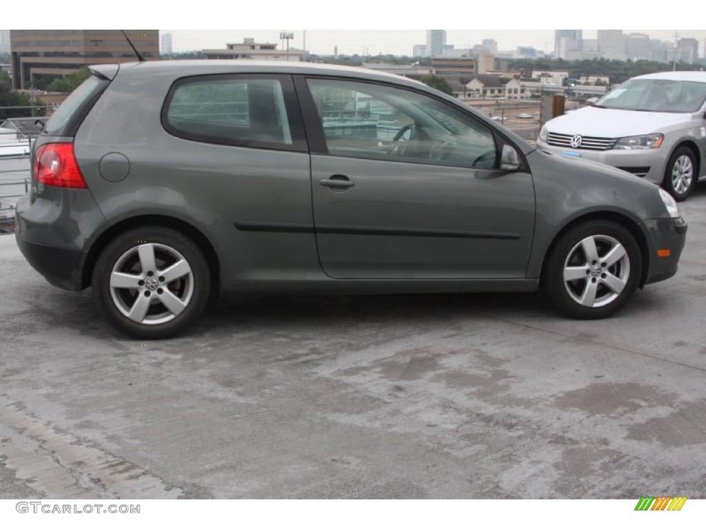 2008 Rabbit 2 Door - Sage Green Metallic / Art Grey photo #6