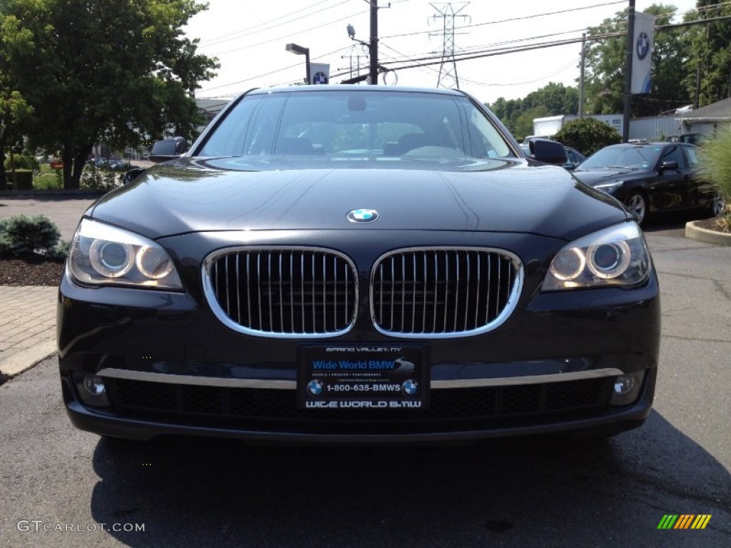 2012 7 Series 750Li xDrive Sedan - Dark Graphite Metallic / Black photo #2