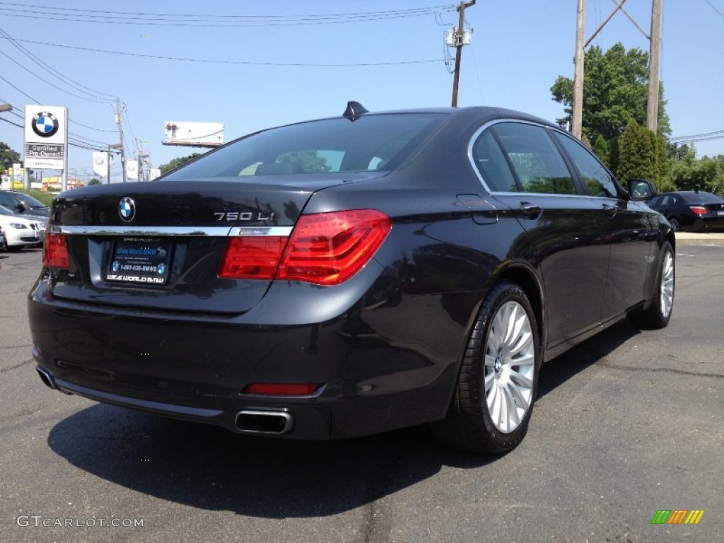 2012 7 Series 750Li xDrive Sedan - Dark Graphite Metallic / Black photo #4