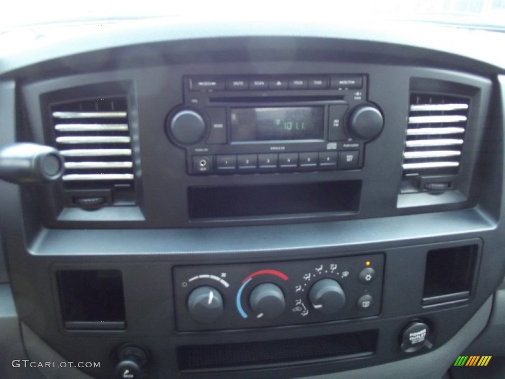 2008 Ram 1500 SLT Quad Cab - Brilliant Black Crystal Pearl / Medium Slate Gray photo #11