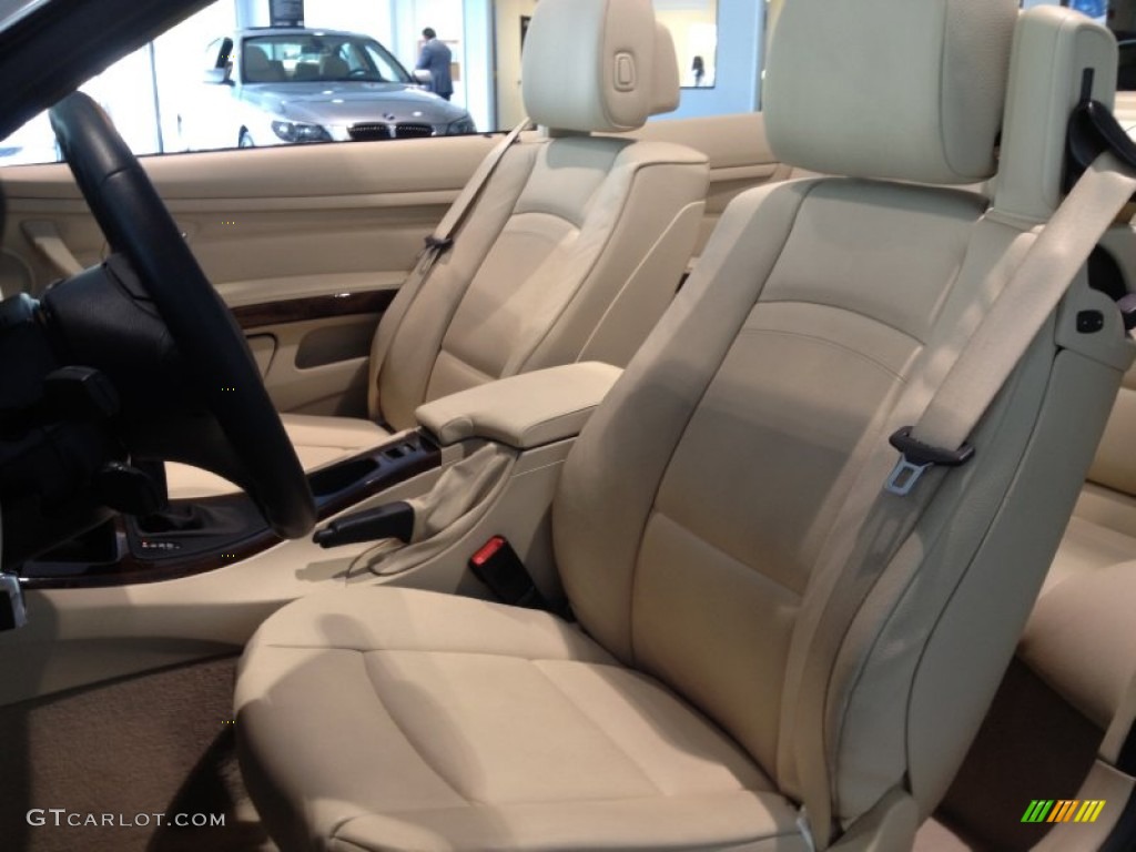 Cream Beige Interior 2010 BMW 3 Series 328i Convertible Photo #67356029