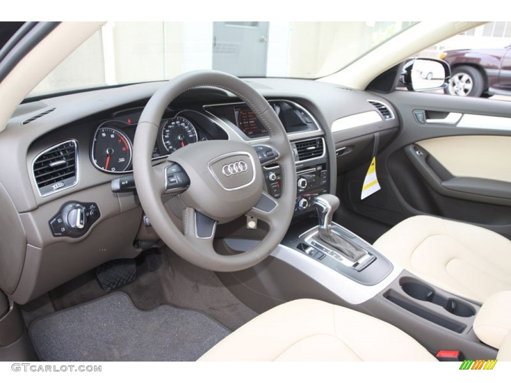 Velvet Beige/Moor Brown Interior 2013 Audi A4 2.0T quattro Sedan Photo #67356442