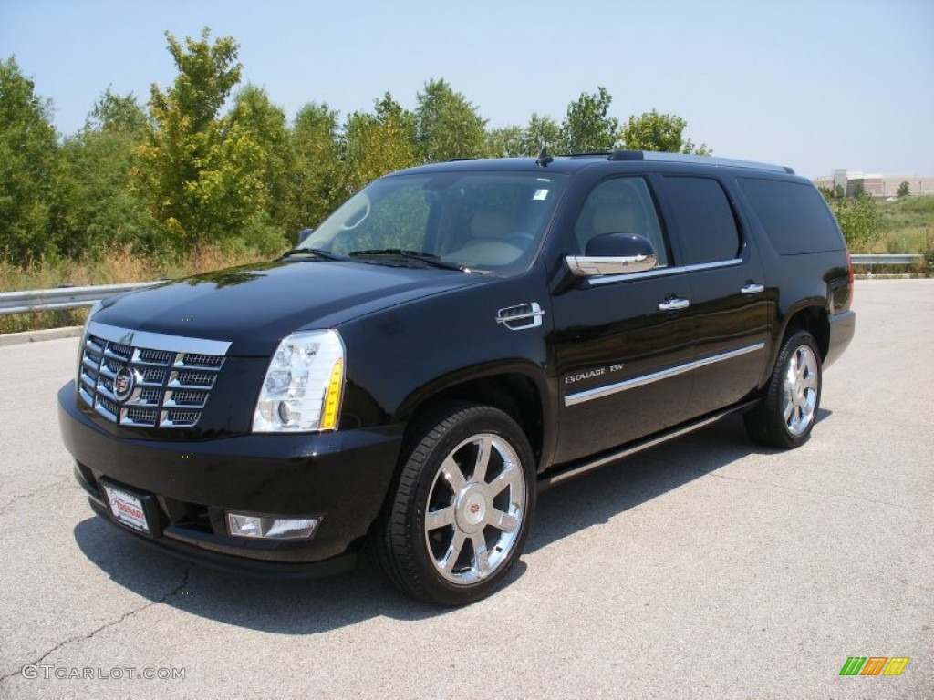 2011 Escalade ESV Premium AWD - Black Raven / Cashmere/Cocoa photo #1