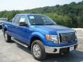 2012 Blue Flame Metallic Ford F150 XLT SuperCab 4x4  photo #2