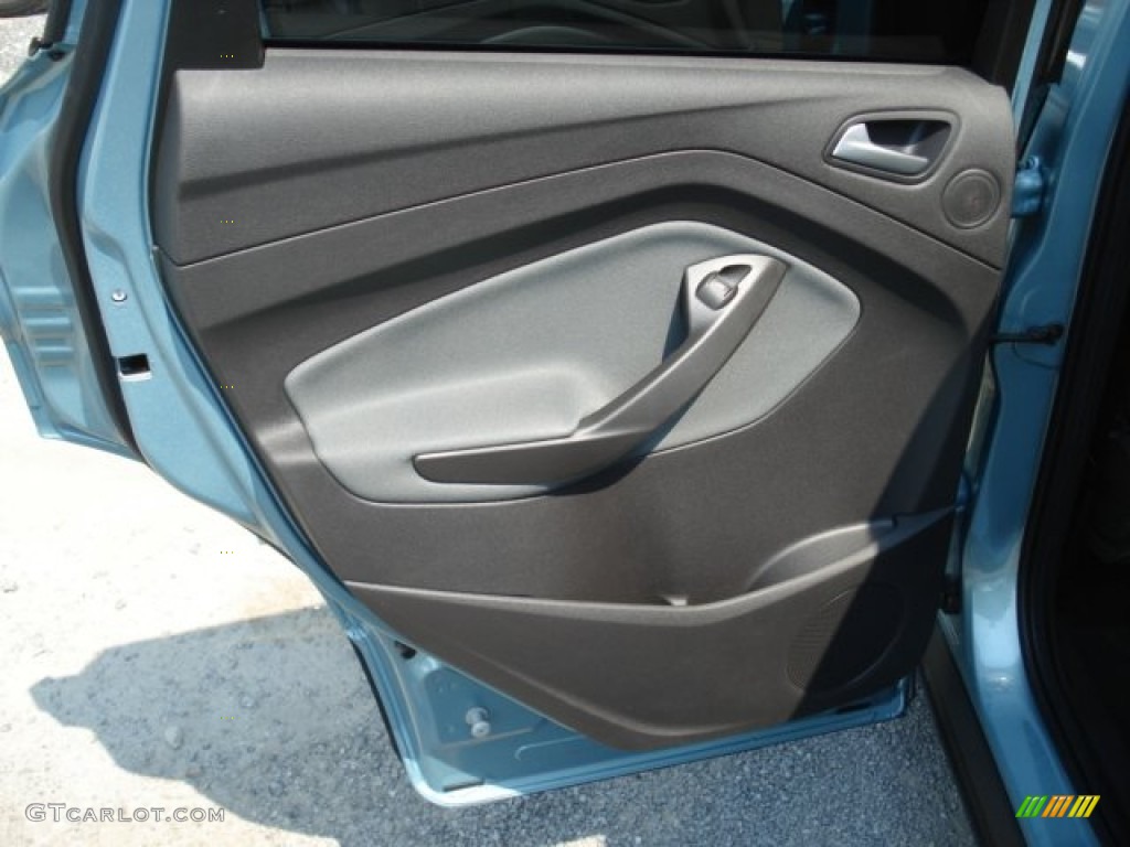 2013 Ford Escape SE 1.6L EcoBoost Charcoal Black Door Panel Photo #67358362