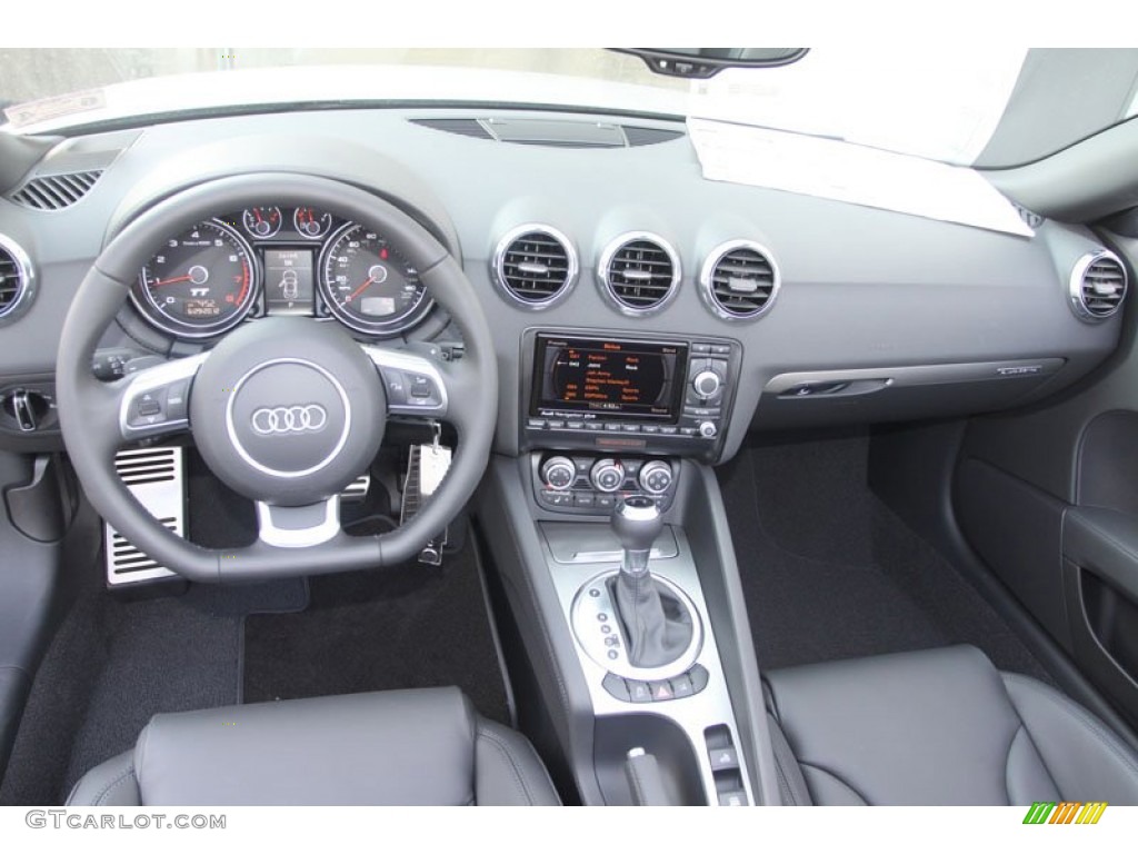2012 Audi TT 2.0T quattro Roadster Black Dashboard Photo #67358471