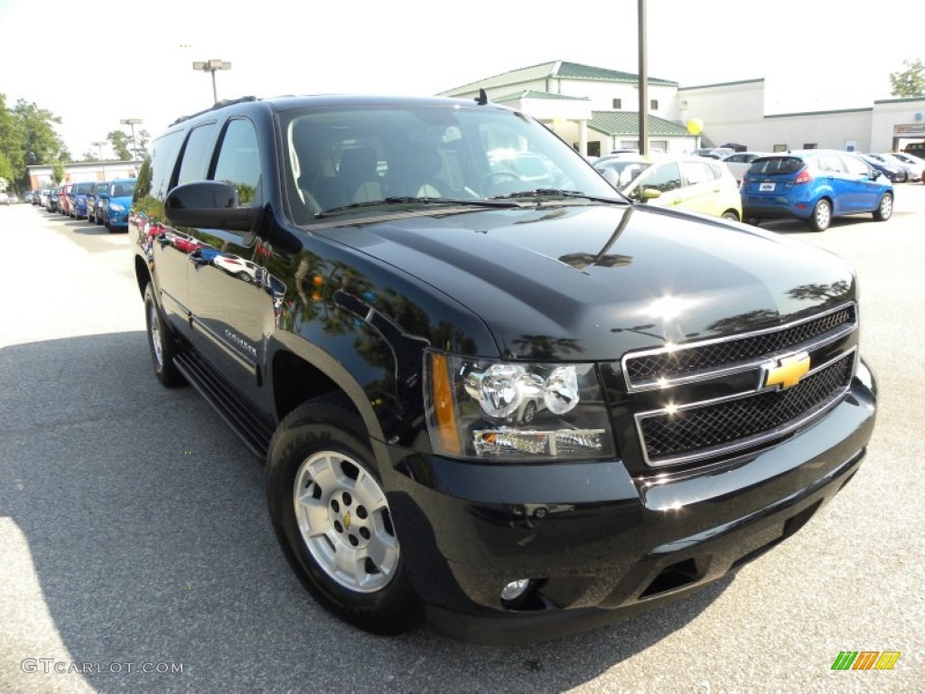 2012 Suburban LT - Black / Ebony photo #1