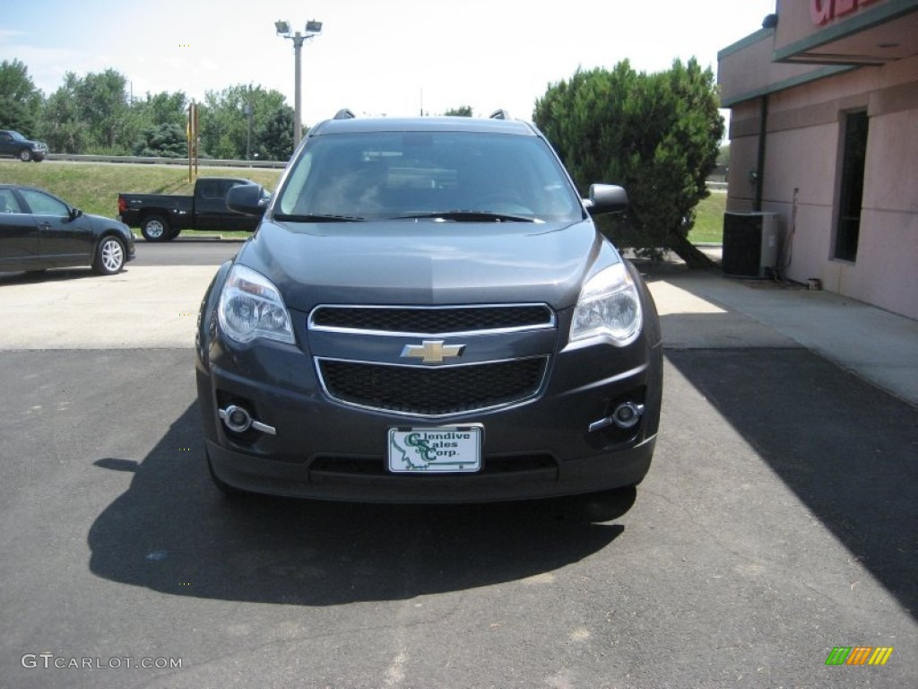 2010 Equinox LT AWD - Cyber Gray Metallic / Jet Black/Light Titanium photo #10