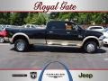2012 Brilliant Black Crystal Pearl Dodge Ram 3500 HD Laramie Longhorn Crew Cab 4x4 Dually  photo #1