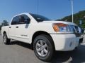 2012 Blizzard White Nissan Titan SV Crew Cab  photo #7