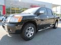 Galaxy Black 2012 Nissan Titan SV Heavy Metal Chrome Edition Crew Cab