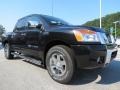 Galaxy Black 2012 Nissan Titan SV Heavy Metal Chrome Edition Crew Cab Exterior