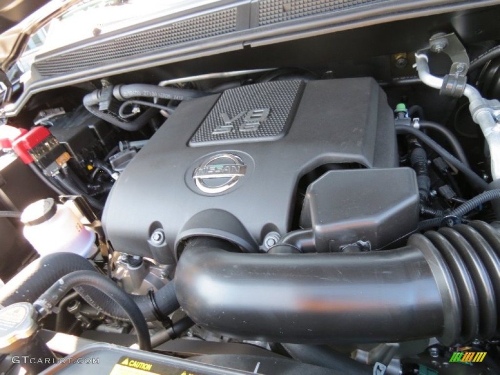 2012 Nissan Titan SV Heavy Metal Chrome Edition Crew Cab Engine Photos