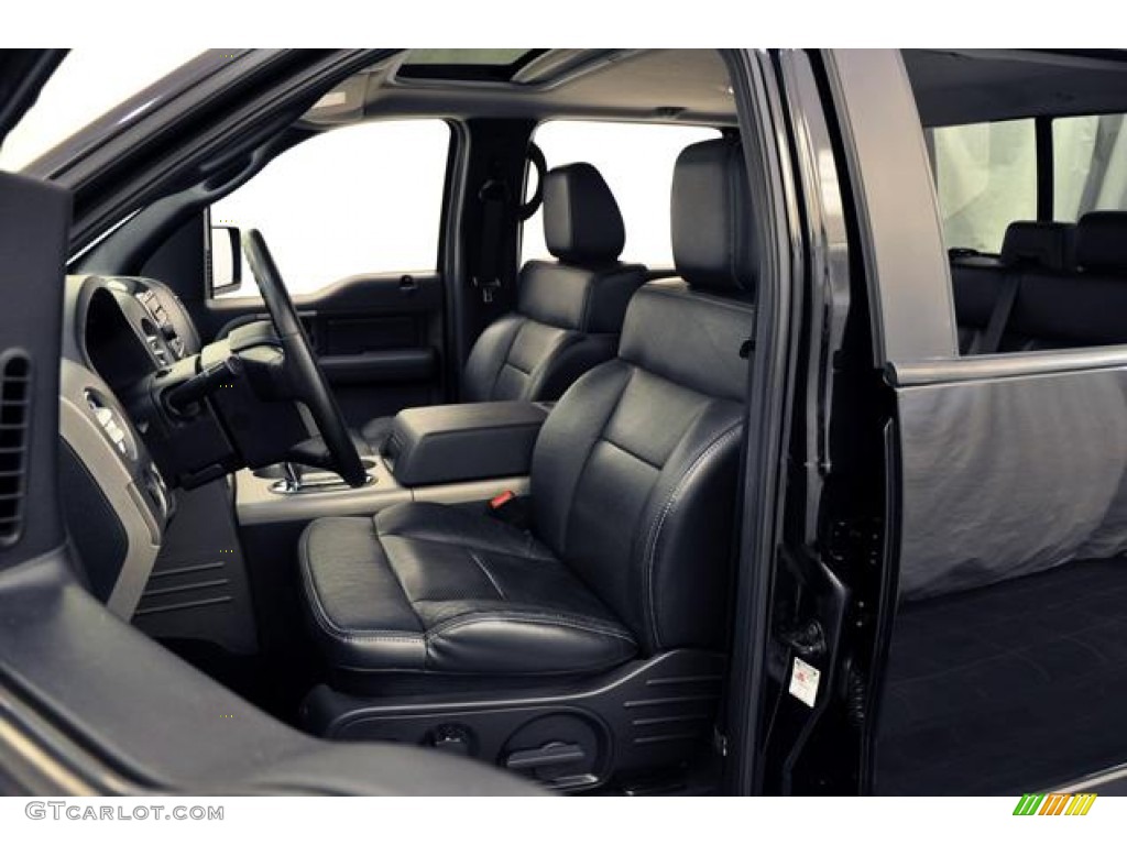 Black Interior 2007 Ford F150 FX4 SuperCrew 4x4 Photo #67362500
