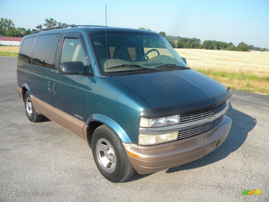 Teal Blue Metallic 1999 Chevrolet Astro LS Passenger Van Exterior Photo #67362911