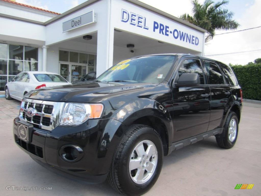 2011 Escape XLS - Tuxedo Black Metallic / Stone photo #1