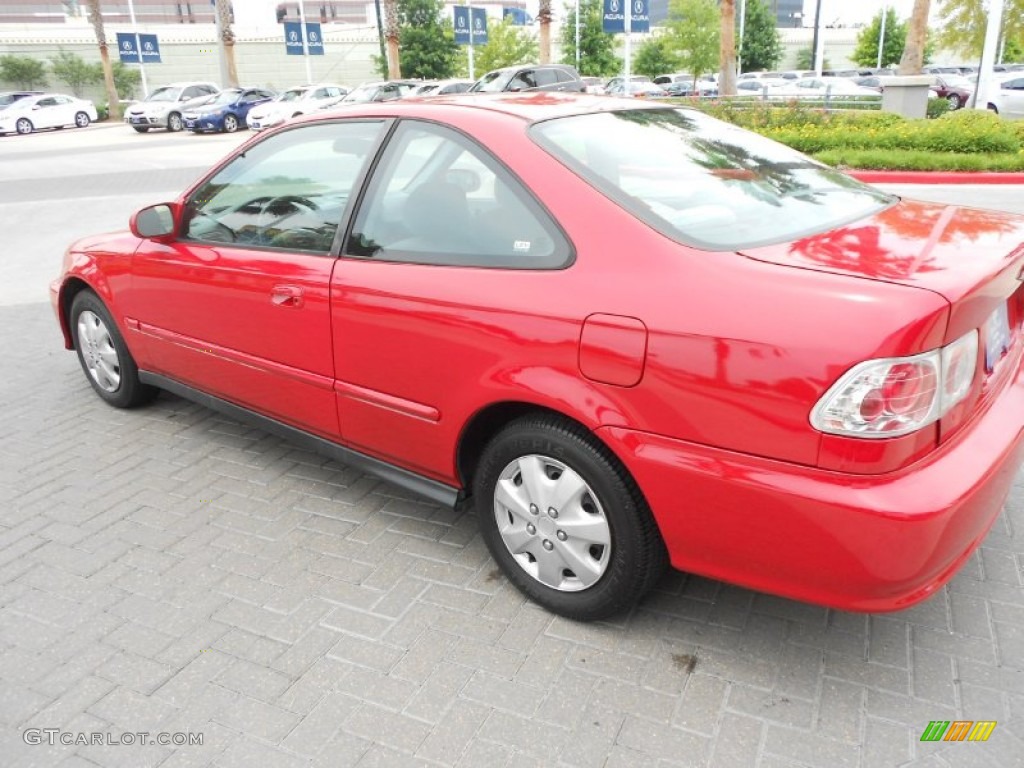 2000 Civic EX Coupe - Milano Red / Dark Gray photo #5