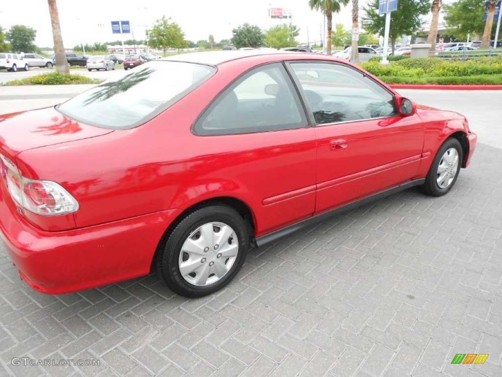 2000 Civic EX Coupe - Milano Red / Dark Gray photo #7
