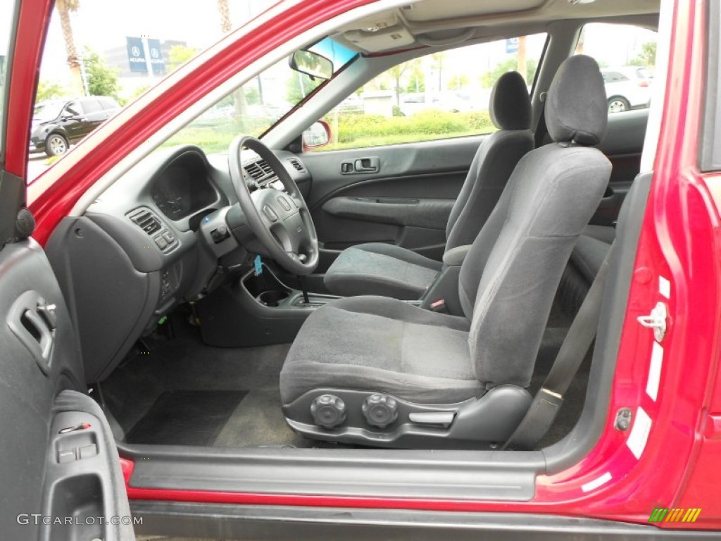2000 Civic EX Coupe - Milano Red / Dark Gray photo #13