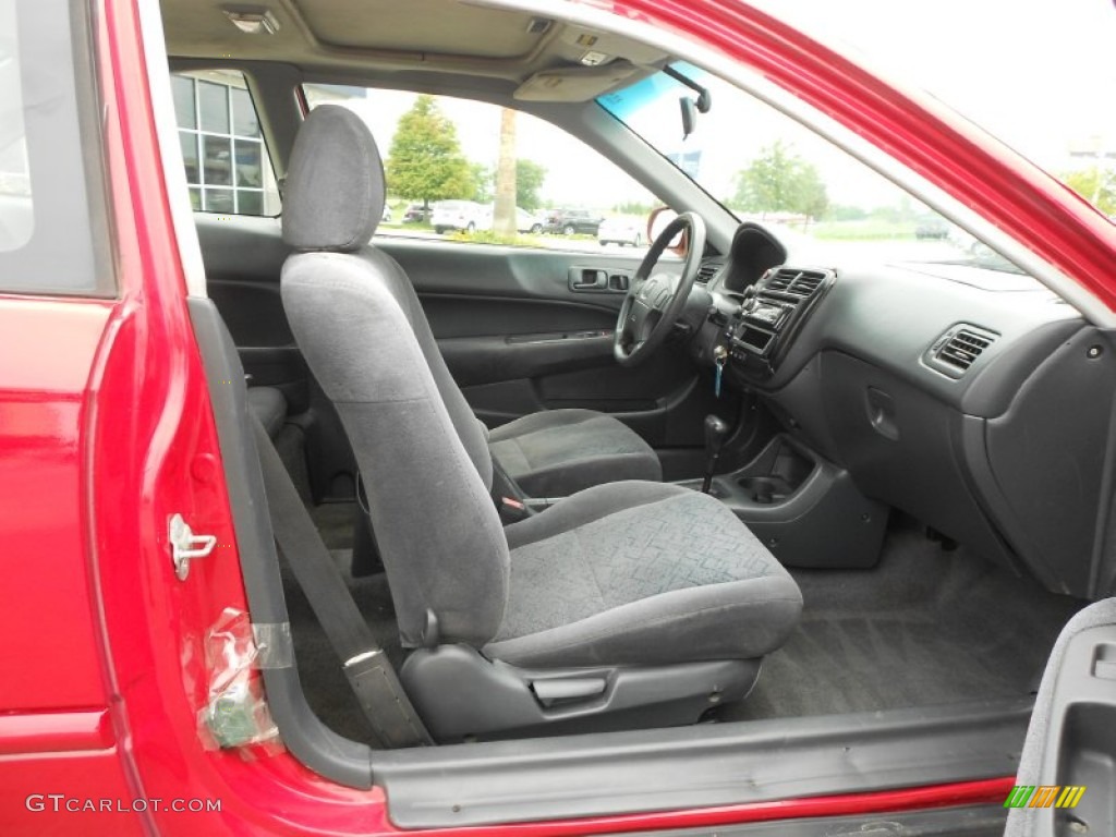2000 Civic EX Coupe - Milano Red / Dark Gray photo #16