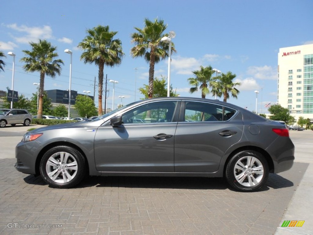 Polished Metal Metallic 2013 Acura ILX 1.5L Hybrid Technology Exterior Photo #67365740