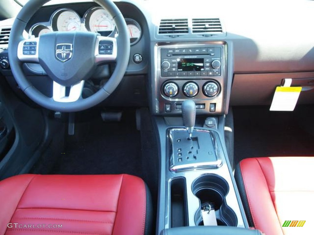 2012 Dodge Challenger Rallye Redline Dark Slate Gray/Radar Red Dashboard Photo #67366156