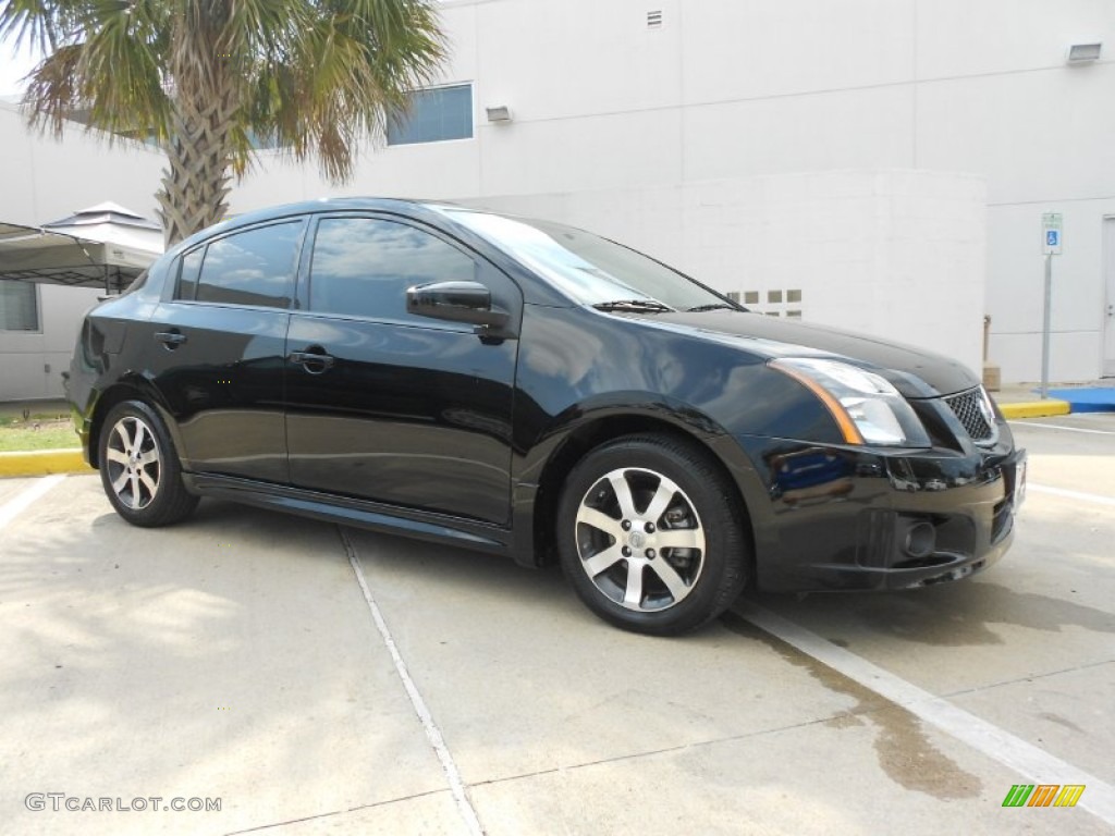 2012 Sentra 2.0 SR Special Edition - Super Black / Charcoal photo #1